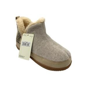 Dearfoams Women's Harlene Boots Beige - Medium
